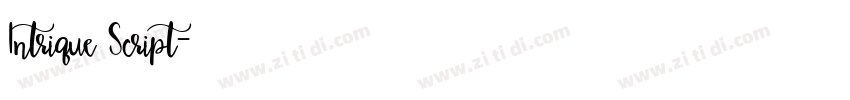 Intrique Script字体转换